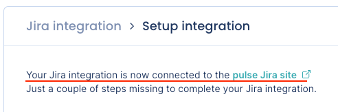 Pulse Jira App installed successfully
