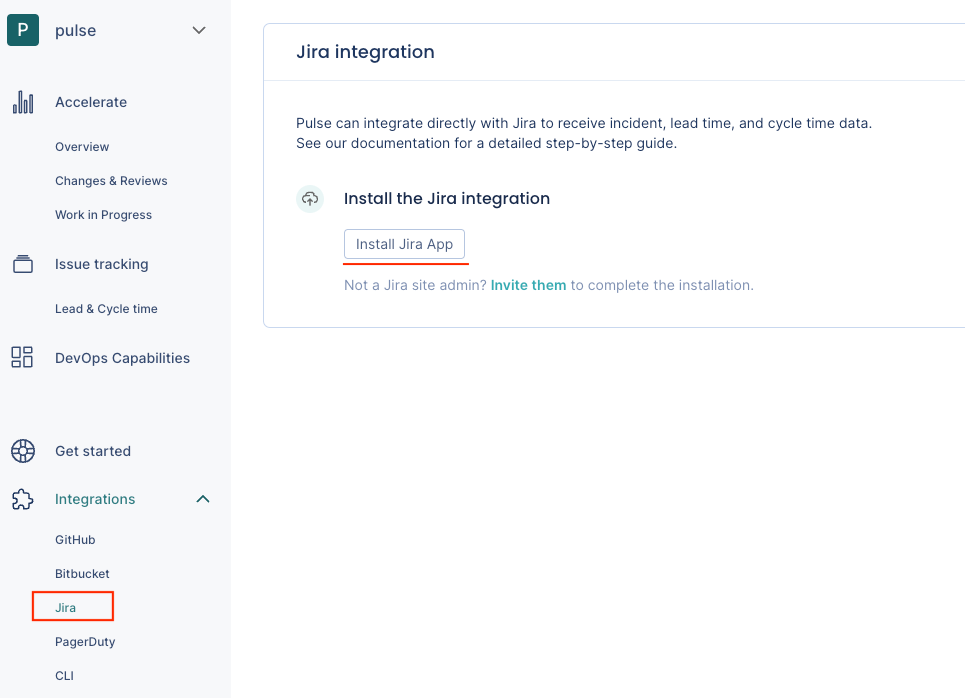 Installing the Pulse Jira app